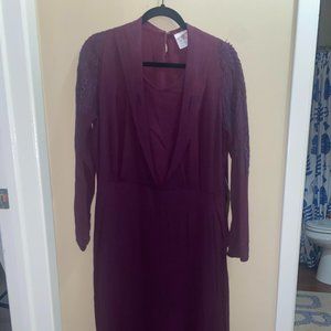 1940's Shift Dress with embroidery